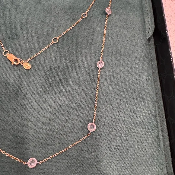 Dorsey 8 Stone Two Tone Clemence Necklace - Picture 3 of 5